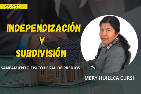 Curso: Independización y subdivisión, saneamiento físico legal de predios.