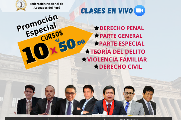 1O CURSOS EN DERECHO PENAL, PARTE GENERAL Y ESPECIAL