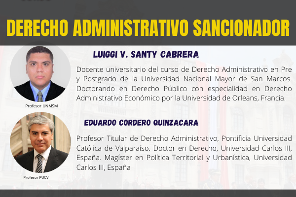 Curso: Derecho Administrativo Sancionador